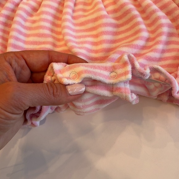 Kissy Kissy Swim Kissy Kissy Pink And White Striped Terrycloth